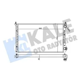 Radyatör Fiat Doblo Radyatör Al/mknk 645X414X32