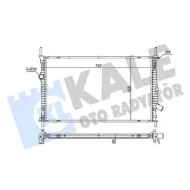 Su Radyatörü Ford Transit Tourneo-Custom 2.0Tdci Ecoblue 15 At Mt Brazing 767X455X26 Gk218005Bc