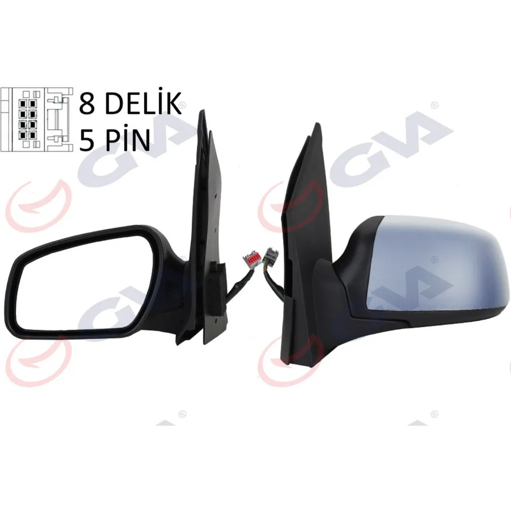 DIŞ DİKİZ AYNASI SOL FIESTA 06 08 ELEKTRİKLİ ISITMALI ASTARLI KONVEKS 5 FİŞ VM-6312EHPL