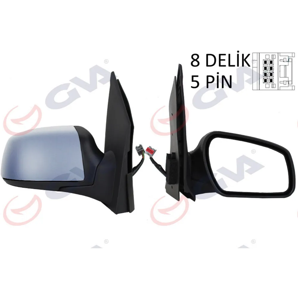 DIŞ DİKİZ AYNASI SAĞ FIESTA 05 08 ELEKTRİKLİ ISITMALI ASTARLI KONVEKS 5 FİŞ VM-6312EHPR