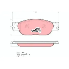 Ön Balata Jaguar Stype 2.5 V6-2.7D 3.0 4.0 4.2 V8 2002 2007 Xj 2.7D 3.0 3.5 4.2 2003 2009 U