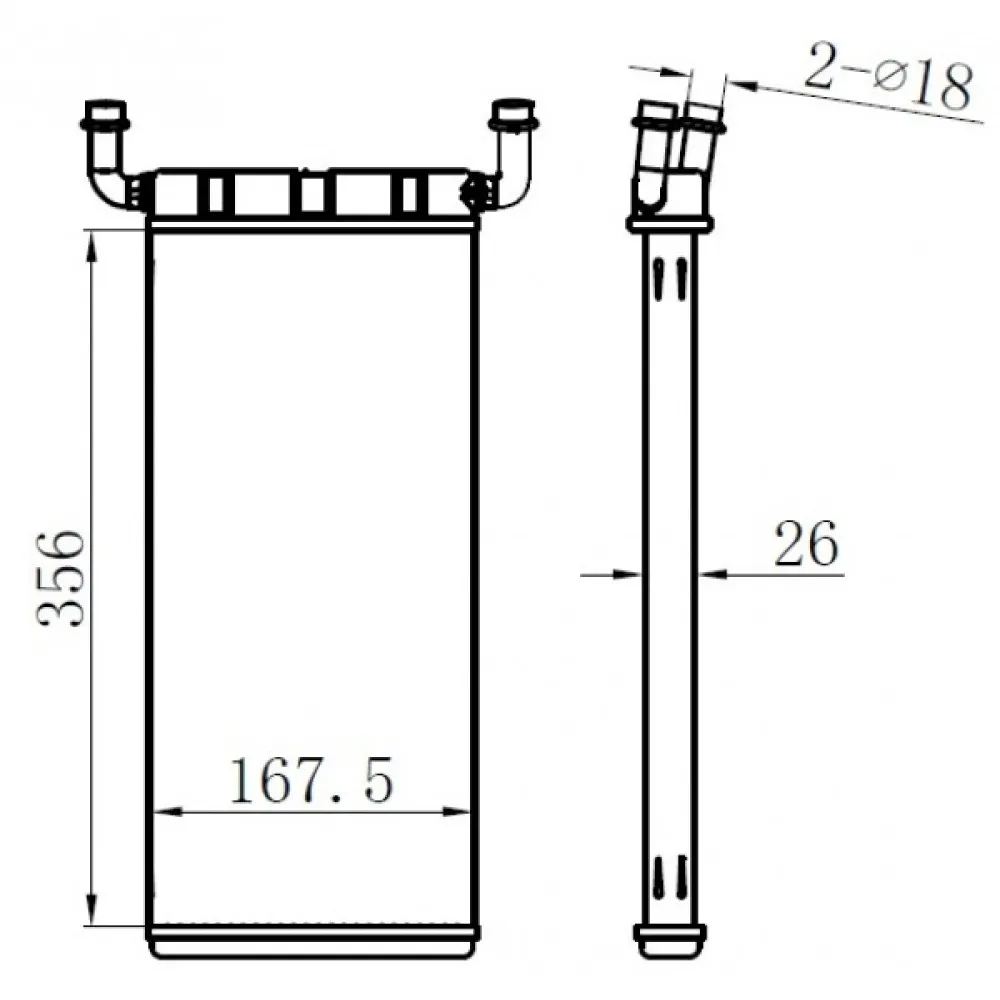 Kalorifer Radyatoru Mercedes Sprinter B906 . Vw Crafter 30-35-50