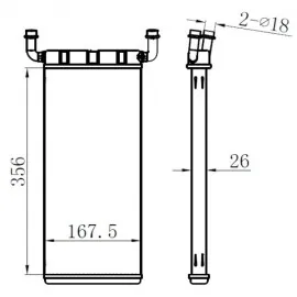 Kalorifer Radyatoru Mercedes Sprinter B906 . Vw Crafter 30-35-50