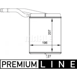 Kalorifer Radyatörü Brazing Focus-Tourneo Connect 1.6 16V-1.8 16V-1.8 Tdi 2195X187X40