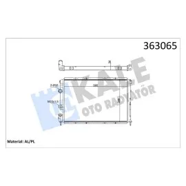 BRAZING VERSİYONU KL128000 RENAULT MEGANE I BA0/1 1.4İ 16V 96 03 MT MEKANİK 585X398X34 SU RADYATÖRÜ