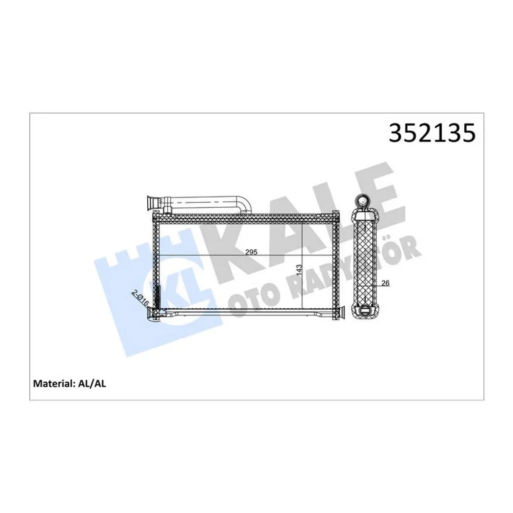 KALORİFER AL/PL/BRZ A6 2.0-2.7 TDI 04
