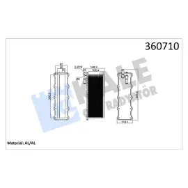 INTERCOOLER AUDI A3 1.4TFSI-SEAT IBIZA-LEON SKODA FABIA-OCTAVIA-VOLKSWAGEN POLO-JETTA 1.2TSI CJZA -G OLF VI-VII-PASSAT-TIGUAN 1.4TSI 15 20 CHPA CPTA PLAKA TİPİ BRAZING AL-AL 55MM TURBO RADYATÖRÜ