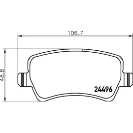 Arka Balata Mondeo 07 Galaxy 06 Smax 06 Volvo S60 S80 06 V70 07 V60 Xc70 2.2 06 Gdb1685