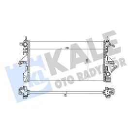 Radyatör Citroen Jumper-Peugeot Boxer Mt Al/mknk 24 Mm