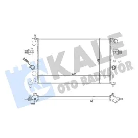 Radyatör Opel Astra G-Zafira A 1.4/1.6/1.8/2.2 16V 1.6 99 Mt 23Mm Al/mknk 600X378X23 1300214-90570728-93277988-9119486-93177121-90570730-1300189-93277996-9202505-920