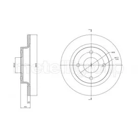 ARKA FREN DISK AYNA FIESTA 17