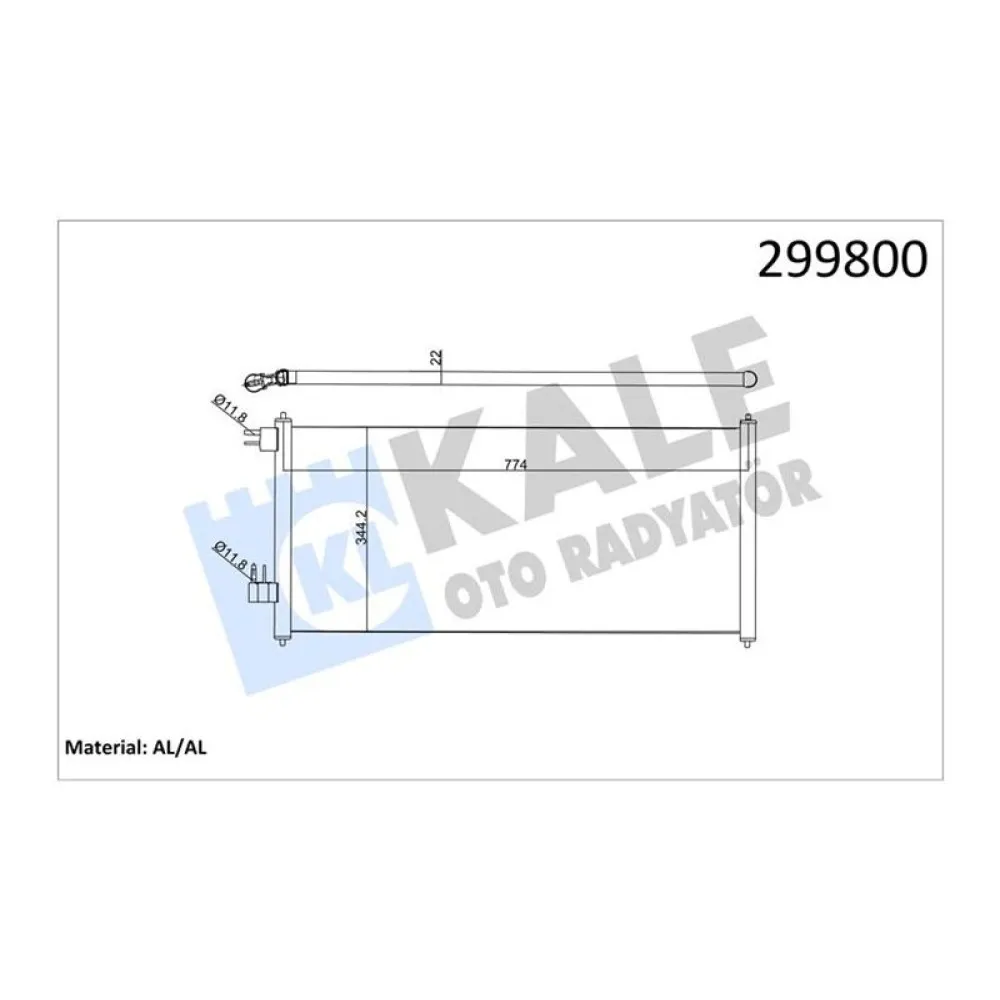 Klima Radyatörü Connect 02 14 1.8 Tdci 75-90-110Ps