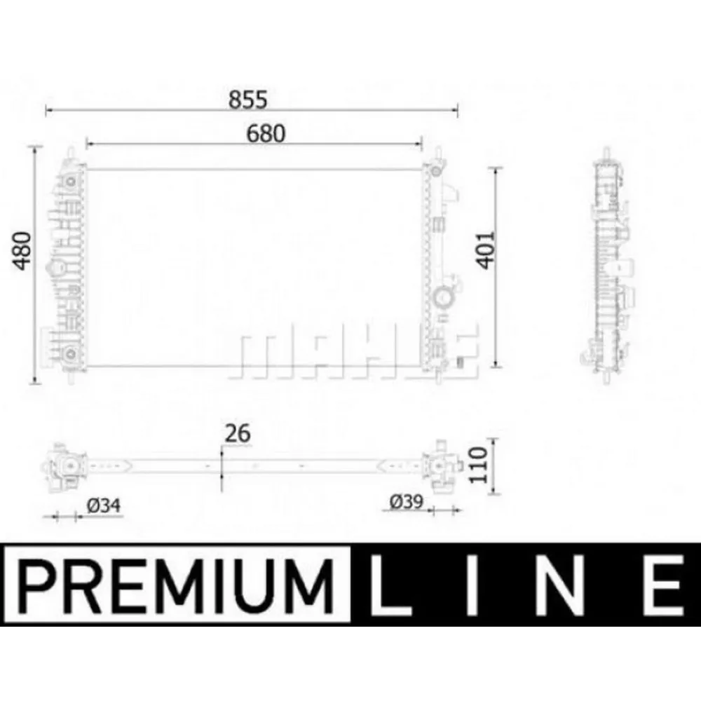 SU RADYATÖRÜ OPEL INSIGNIA A 09 17 OTOMATİK 1.6 CDTI - 2.0 CDTI B16DTH-DTJ-B20DTH