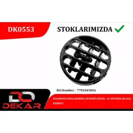 KALORIFER HAVALANDIRMA DIFIZOR SIYAH KANGO I