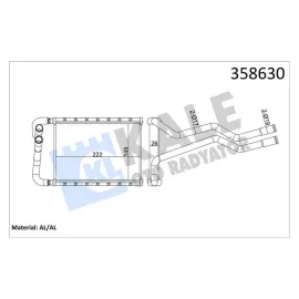 KALORİFER HYUNDAI SANTA F II HEATER CORE