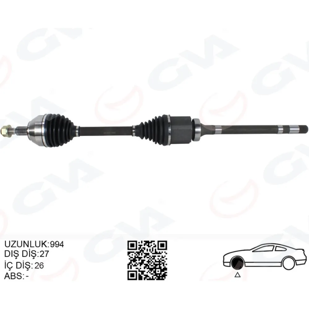 On Aks Komple Sag Kuga I 08 13 2.0 Tdci