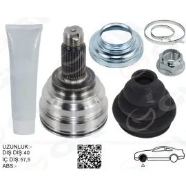 AKS KAFASI DIŞ ARKA SAĞ/SOL BMW X5 E53 00 07 141.5MM