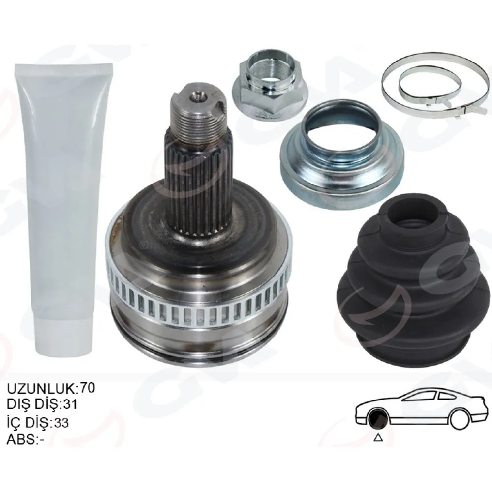 Aks Kafasi Diş Sağ/sol Bmw E81 E87 E90 E92 E93 119Mm