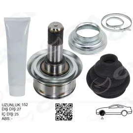 AKS KAFASI ARKA SAĞ/SOL BMW F10 F12 F13 F06 152MM DİFERANSİYEL DİŞ 27