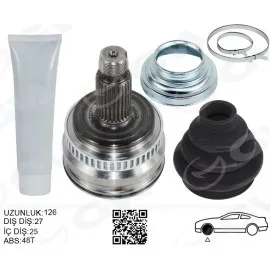 Aks Kafasi Diş Sağ/sol Bmw E81 E87 E90 E91 E92 Z4 E89 126Mm