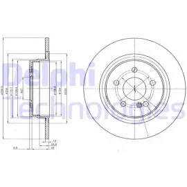Fren Diski Arka Mercedes W204 S204 C204 C207 A207