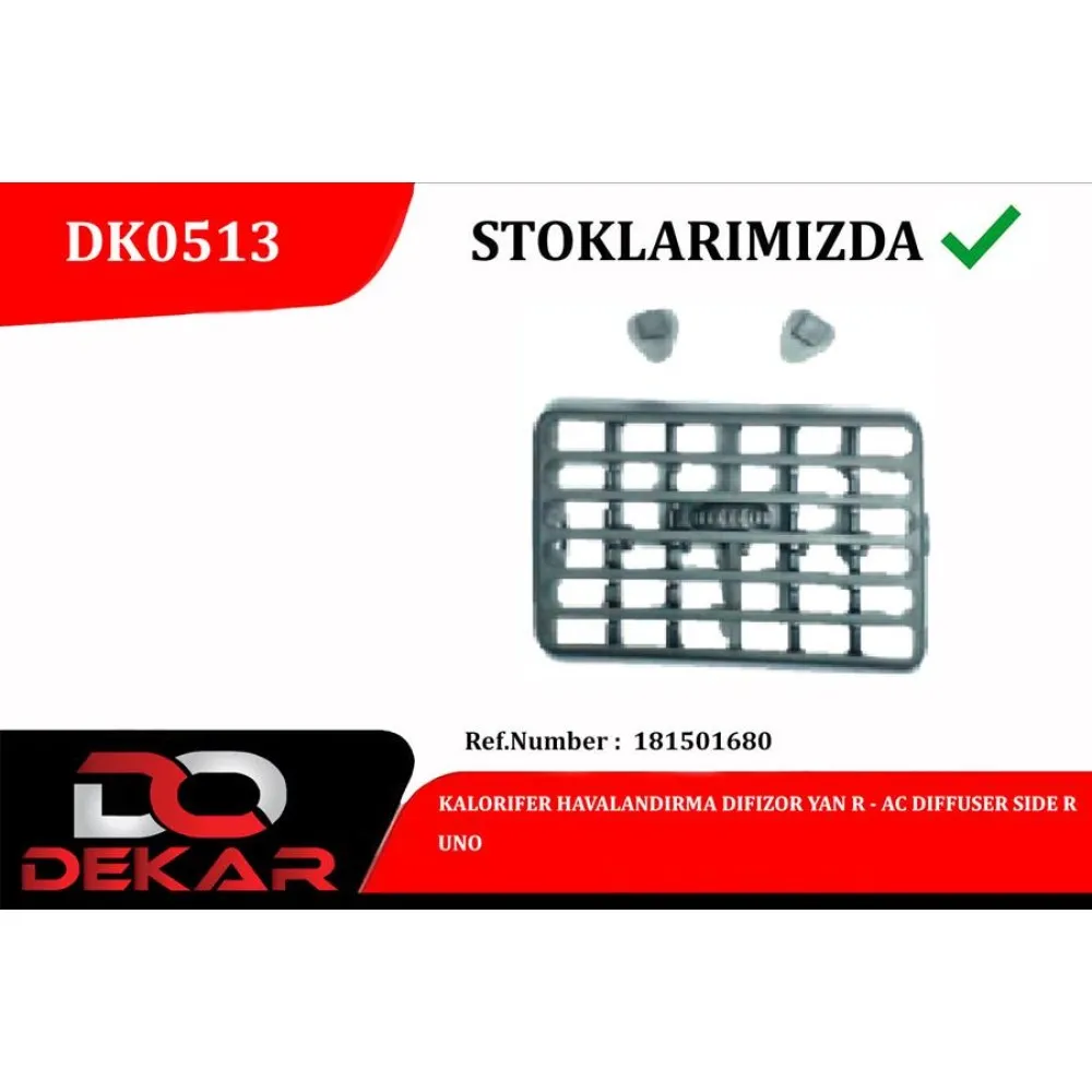 Kalorifer Havalandirma Difizor Yan R Uno