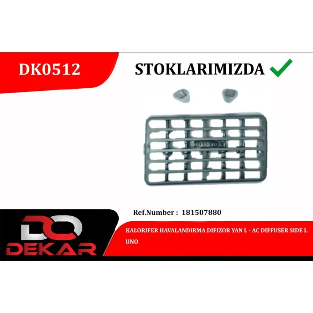 Kalorifer Havalandirma Difizor Yan L Uno