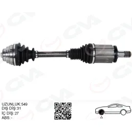 KOMPLE AKS ÖN SOL BMW F20 F22 F30 F32 F33 F34 F36 xDrıve 549MM