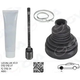 Aks Mili Ön Sağ Bmw X5 E70 X6 E71 E72 Sanziman Tarafi Uzunluk- 567.5Mm