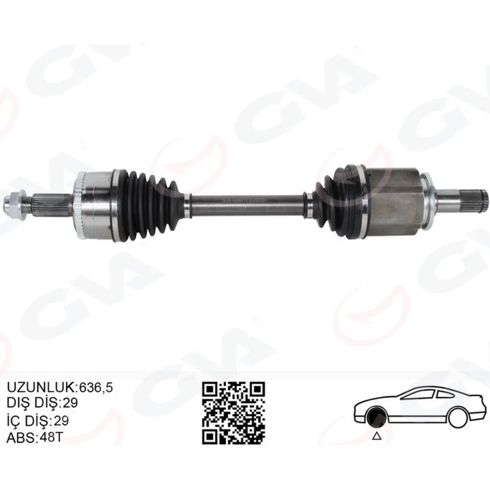 KOMPLE AKS ÖN SOL DISCOVERY 3 L319 DISCOVERY 4 L319 R.R SPORT I L320 636.5MM