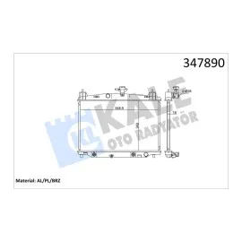 Radyatör 2 De. Dh 1.5 07 15 At Al/brz 349X548.9X16
