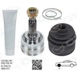 Ön Aks Kafasi Diş Sağ-Sol Volvo S40 -V40 1.8 99 04