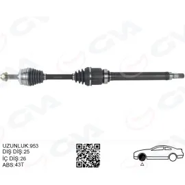 Ön Aks Komple Sag Volvo S40 I V40 I 1.8-2.0 97 04