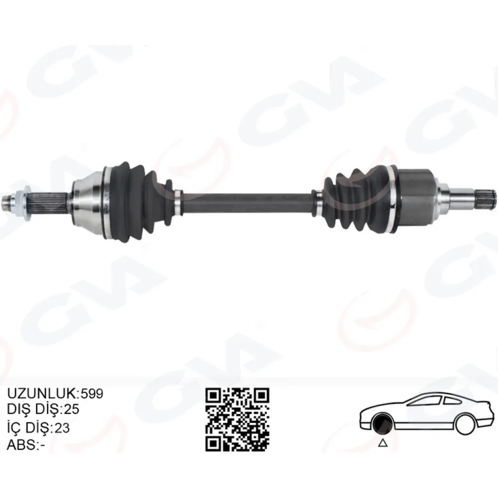 Ön Komple Aks Sol Ford Escort V / Vi 1.6 Hcs / 1.8 16V / 1.8D 90 95