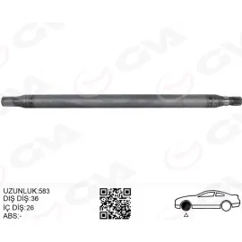 AKS MILI ARKA SAG INCE UZUN 893mm MERCEDES SPRINTER B906 . VW CRAFTER 30-35-50 Z:26-29