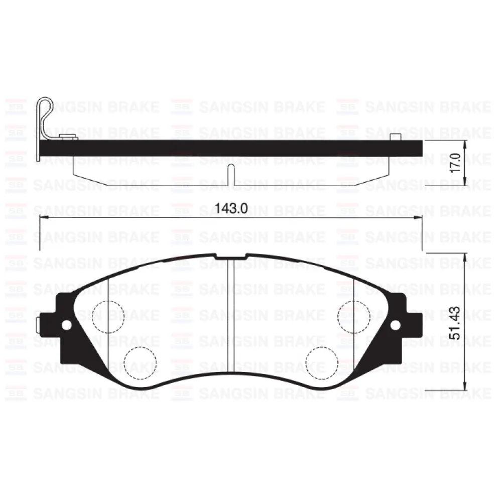 Ön Fren Balatasi Lacetti 1.4-1.6-1.8 2.0D 04 Nubira 1.4-1.6-1.8 2.0D 04