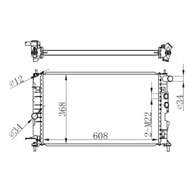 Radyatör Vectra B Ac Klimasiz Mek Otom 607X374