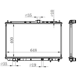 Radyatör Brazing S40 1.6 1.8 1.8İ 2.0 1995-2004 V40 1.6 1.8 1.8İ 2.0 1995-2004 Mek 400X658X16