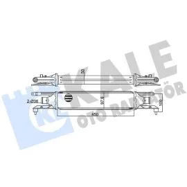 İntercooler Al/pl/brz Grande Punto-Punto-Punto Evo