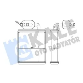 Kalorifer Radyatörü Isuzu Npr66 4.3L 4Hf-1 Şampiyon 97-06 Borulu - Aleminyum