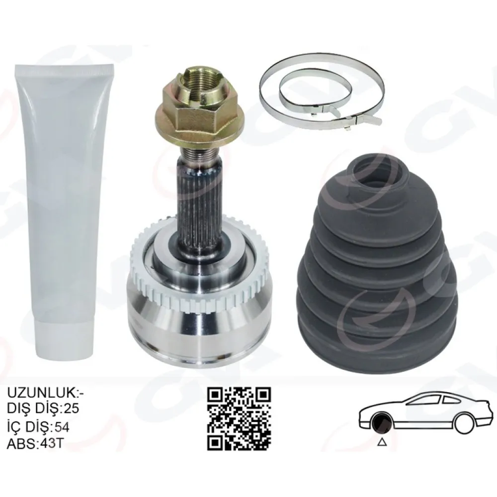 Ön Aks Kafasi Diş Sağ-Sol Volvos40 I 97 04 1.8 V40 I 97 04 1.8