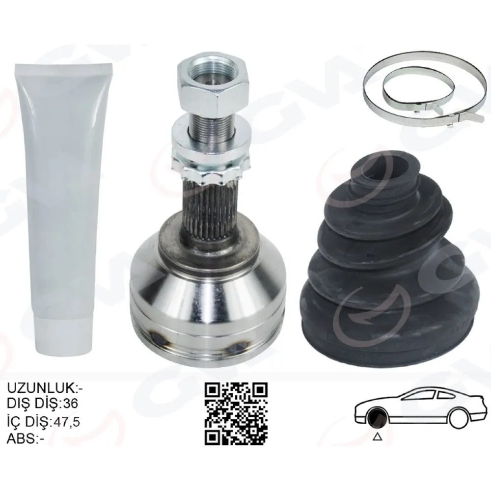 Aks Kafasi Diş Sağ - Sol Qashqai J10 Kasa 1.5 Dci - 1.6 Benz. 07-13