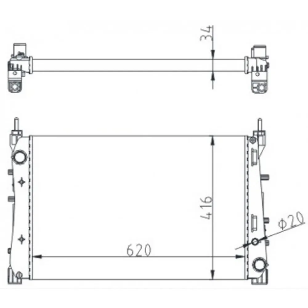 Radyatör Fiat Linea 1.3 D 2007