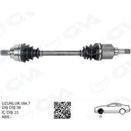 ÖN AKS KOMPLE SOL FOCUS II 1.6- 1.8 TI 04 11 C MAX 1.6 1.8 TI 05 11 BENZINLI VOLVO S40 II 1.6 05 12 V50 1.6 05 12