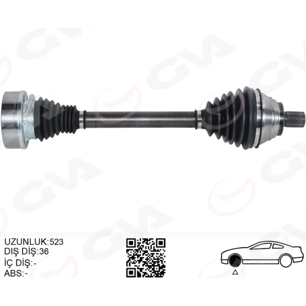 Aks Ön Sol Golf Plus 1.9Tdi 05- Golf V 1.9Tdi 03- Golf Vi 2.0Tdi 08- Toruran 1.9Tdi 03-