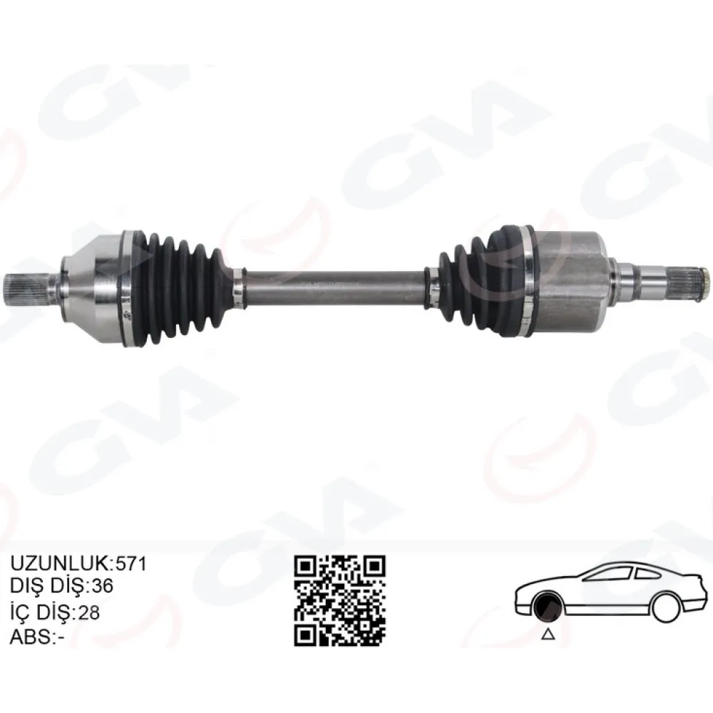 Ön Aks Komple Sol Volvo V40 Ii 2.0 12 C30 2.0 12 C70 Ii 2.0 D 08 09 V50 2.0 06 12 Otomatik Şanziman