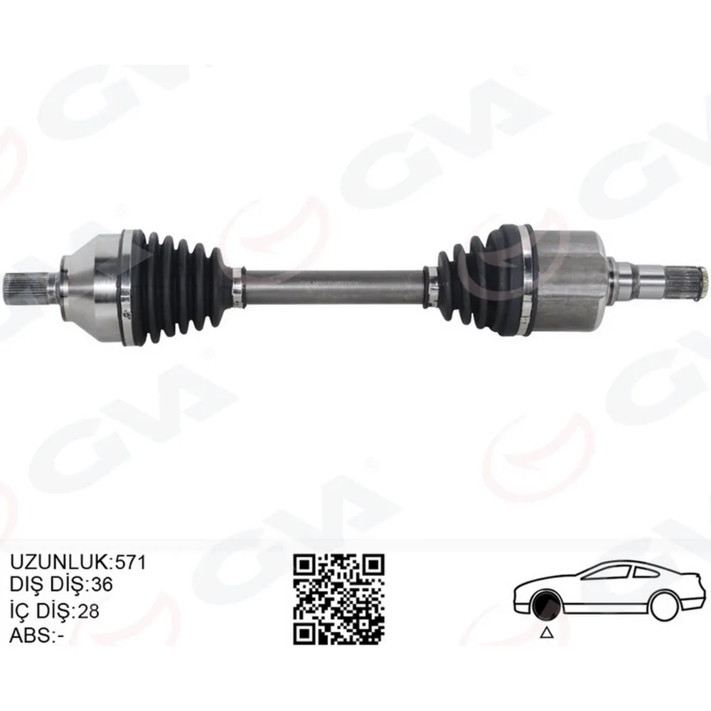 ÖN AKS KOMPLE SOL VOLVO V40 II 2.0 12 C30 2.0 12 C70 II 2.0 D 08 09 V50 2.0 06 12 OTOMATİK ŞANZIMAN