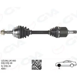 Komple Aks Sol V40 I 2.0 T 00 03 S40 I 2.0 T 97 03 Otomatik Şanziman