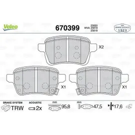 ARKA FREN BALATASI OPEL CORSA E 14 19 ADAM 14 19 15 JANT RPO J67 FIAT EGEA 16 500L 13 264mm