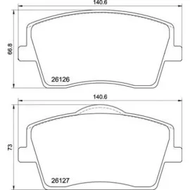Ön Balata Volvo Xc40 1.5T3 2.0D3 D4 T2 T4 T5 Hybird 2017 17 Jant